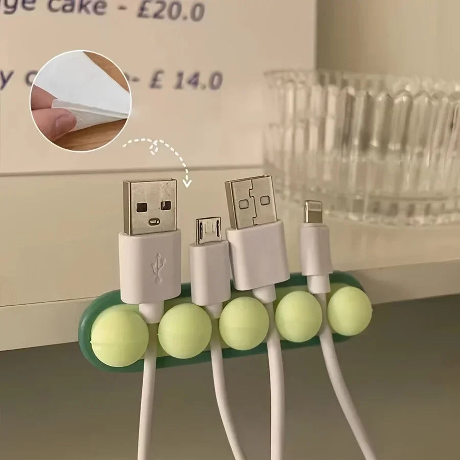 Silicone Cable Management Clip Table And Bedside Table Wire organizer Charging Cable Bracket Clip For Walls