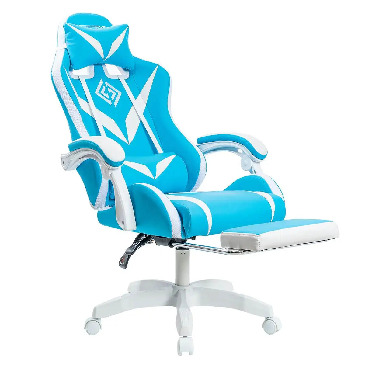135 Degrees Gaming Chair RGB Light Office Chair Bluetooth Speaker Gamer Computer Chair Ergonomic Swivel 2 Point Massage