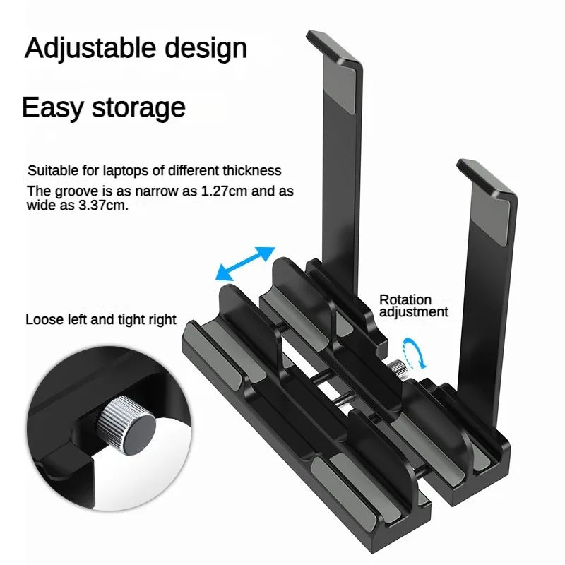 Tablet Mobile Phone Notebook Vertical Bracket Portable Storage Rack Desktop Heightening Heat Dissipation Base Holder
