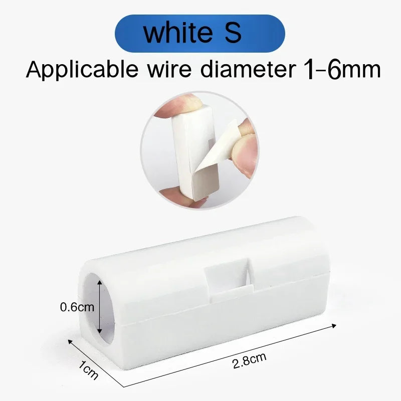 16/20pcs Self-Adhesive Cable Organizer Clip Snap Drop Wire Holder Cord Management Cable Fixed Clamp home Office Wiring