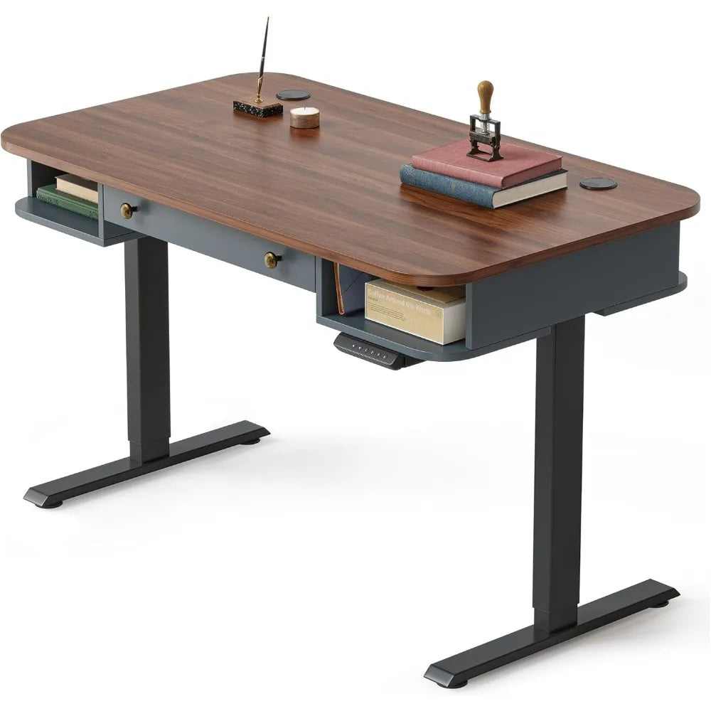 whole-piece-mid-century-modern-electric-standing-desk-with-drawer-and-open-storage-48-x-24-inches-sit-stand-home-office-desk