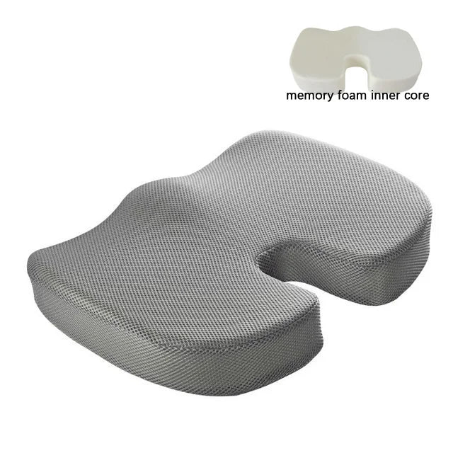 Office Chair Cushion Seat Pad Memory Foam Car Seat Cushion Orthopedic Hemorrhoid Pillow Gel Seat Cushions for Chairs
