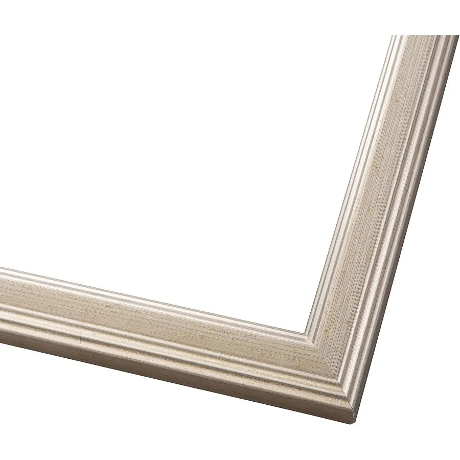 15x20 Frame Silver Modern Solid Wood Picture Frame with UV Acrylic Plexiglass and Foam Board Backing for Home Decor