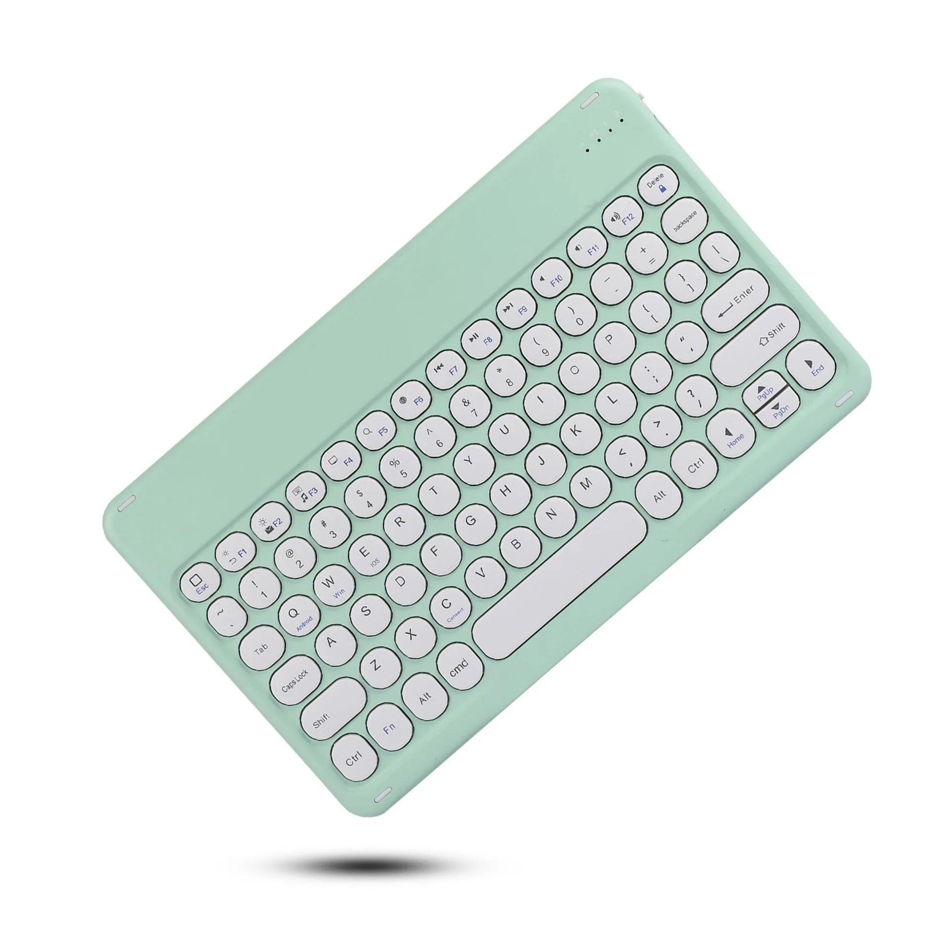 Spanish/English Bluetooth Keyboard 10 inch for iPad Air Pro Wireless Rechargeable Keyboard for Phone Tablet Laptop