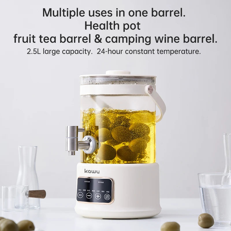 Intelligent constant-temperature electric kettle with large capacity suitable for brewing flower and fruit tea