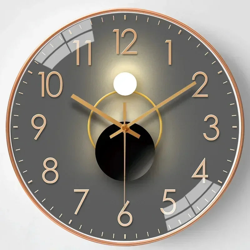 Originality Wall Clock Silent Non-Ticking Battery Operated Wall-mounted Clock Living Room Bedroom Kitchen Office