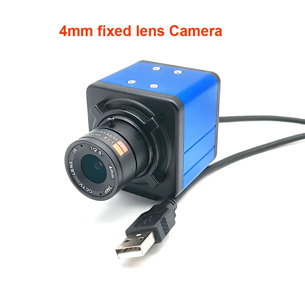 4K 30fps 3840x2160 High Speed 8MP USB Webcam PC Video Camera Industrial 4x Optical 2.8-12mm/5-50mm Varifocal Manual