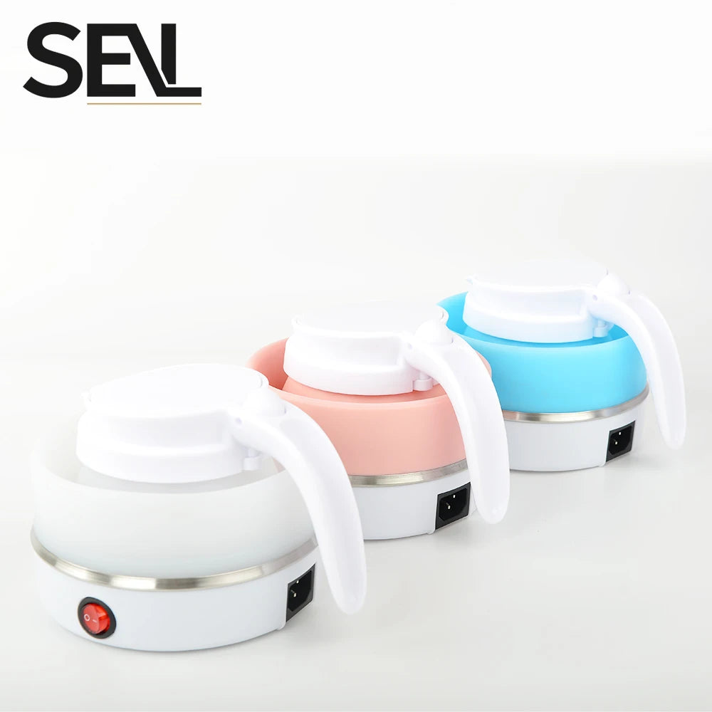 1.5L folding traveling water bottle electric kettle portable electric kettle household travel water heater silicone