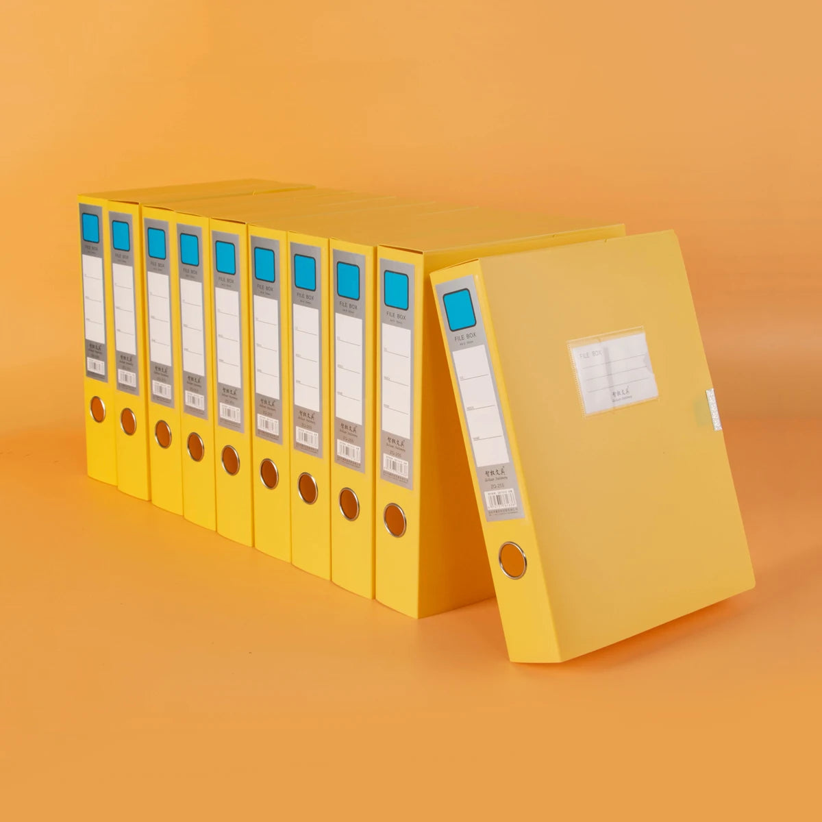 10 thickened A4 File box Office supplies 2/3.5/5.5/7.5CM plastic file box File bag File book folder file box - 10-5.5cm