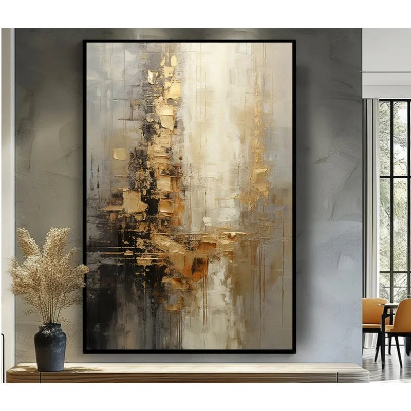 100-hand-painted-gold-grey-beige-black-textured-painting-acrylic-abstract-oil-painting-wall-decor-living-room-office-wal