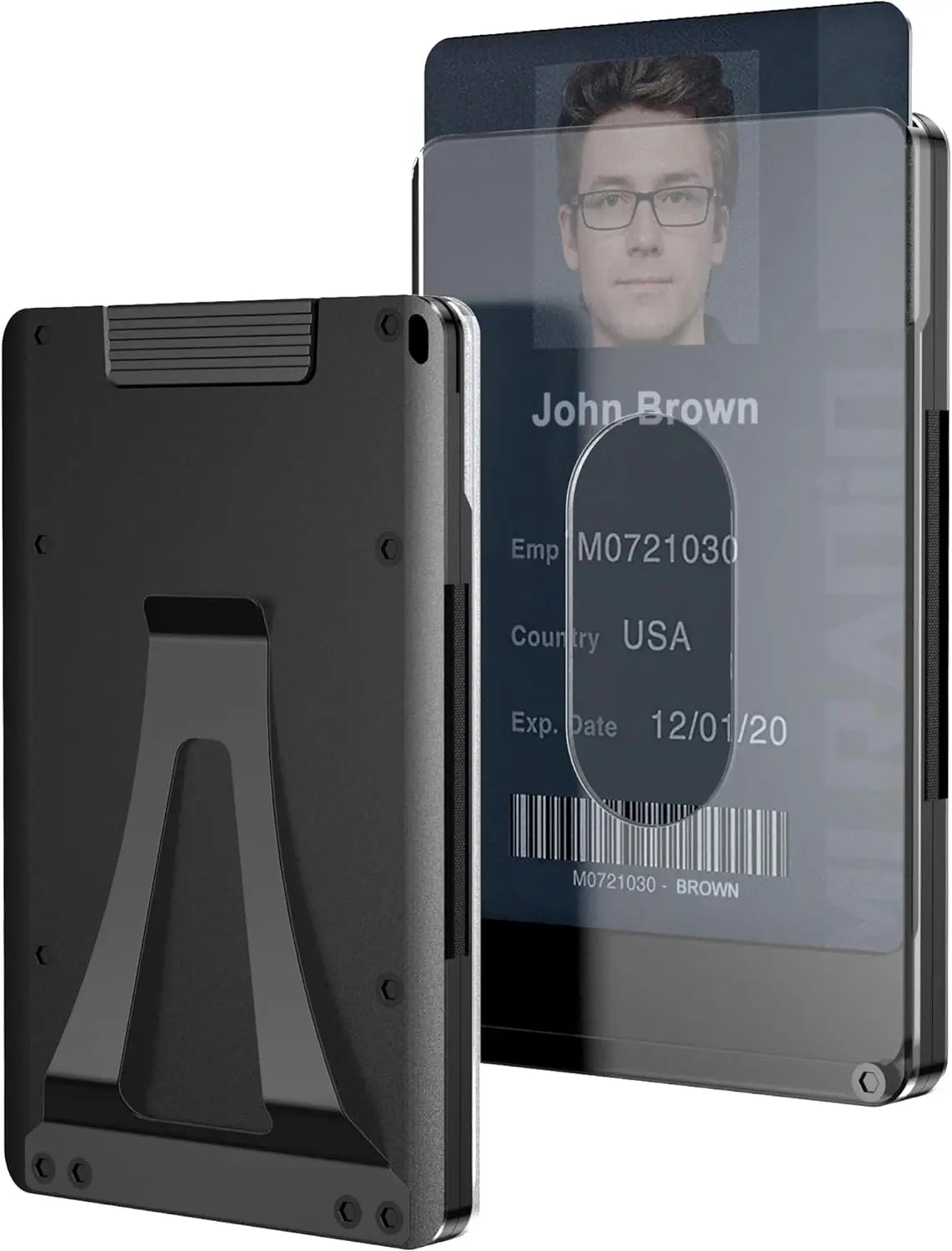 Wallet For Men Card Holder - Aluminum Slim Stretchable Belt Draw-Out Metal Wallet Holds up 15 Cards with Cash