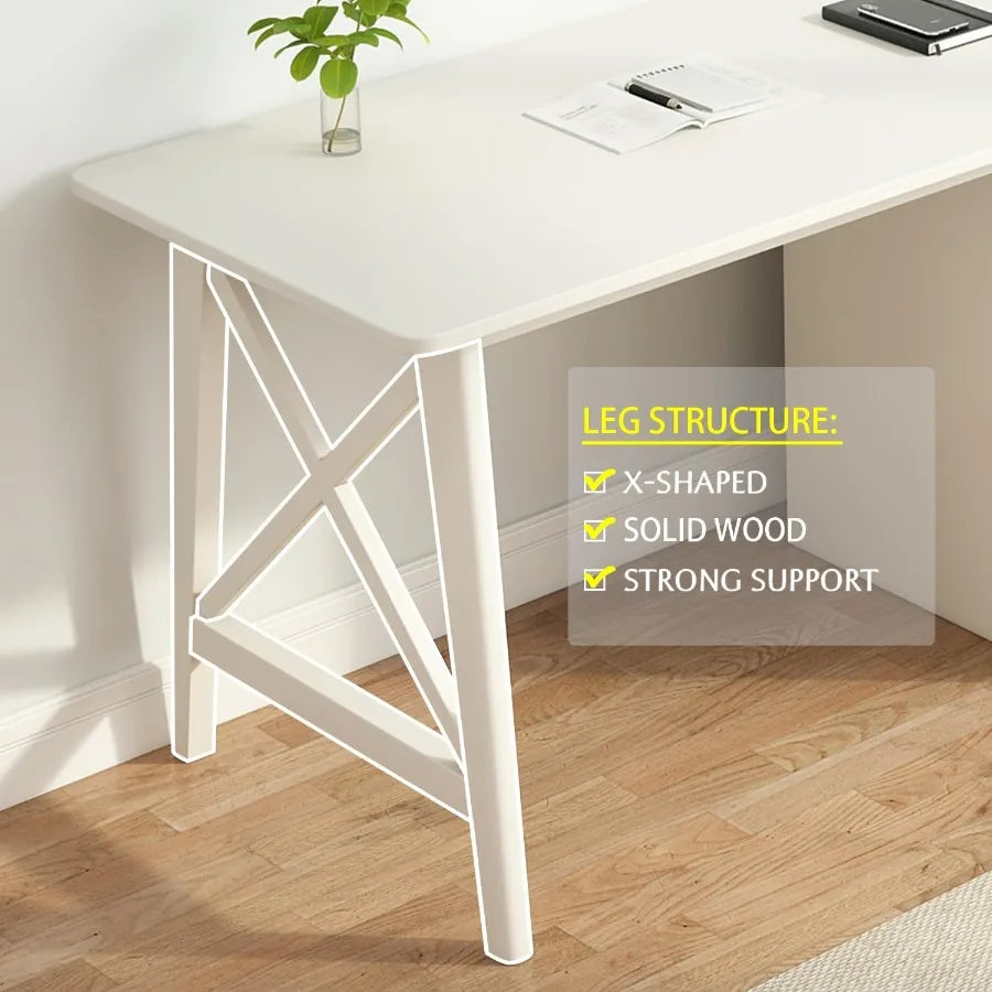 2Person Desk with Storage Cabinet 94 Wooden Extra Long L Shaped Table Double Work Study Computer Workstation for Home