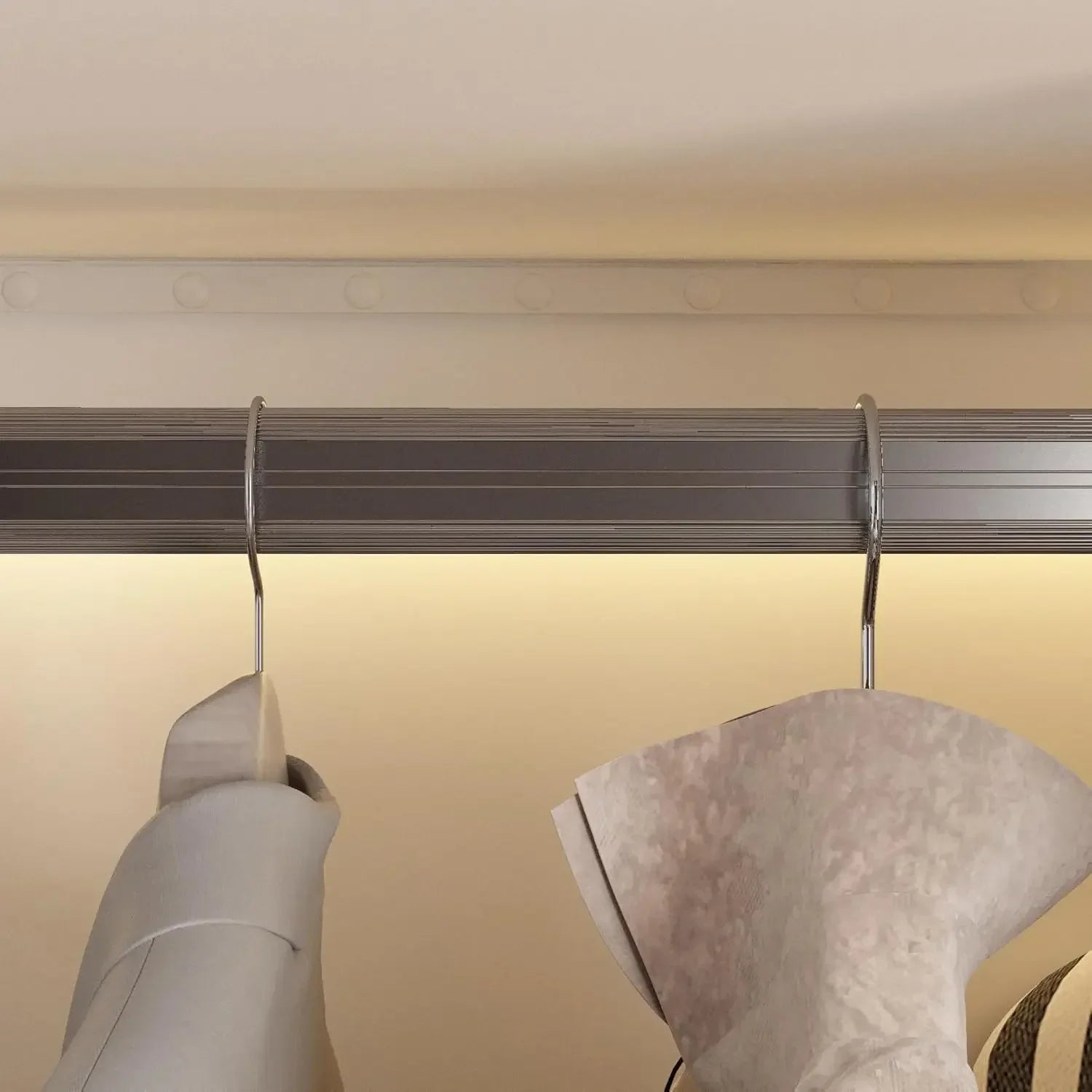 Bookcase Bookshelf with LED Lights 5-Tier Shelves and 6 Glass Doors 47.2’’ L Wooden Display Storage Cabinet