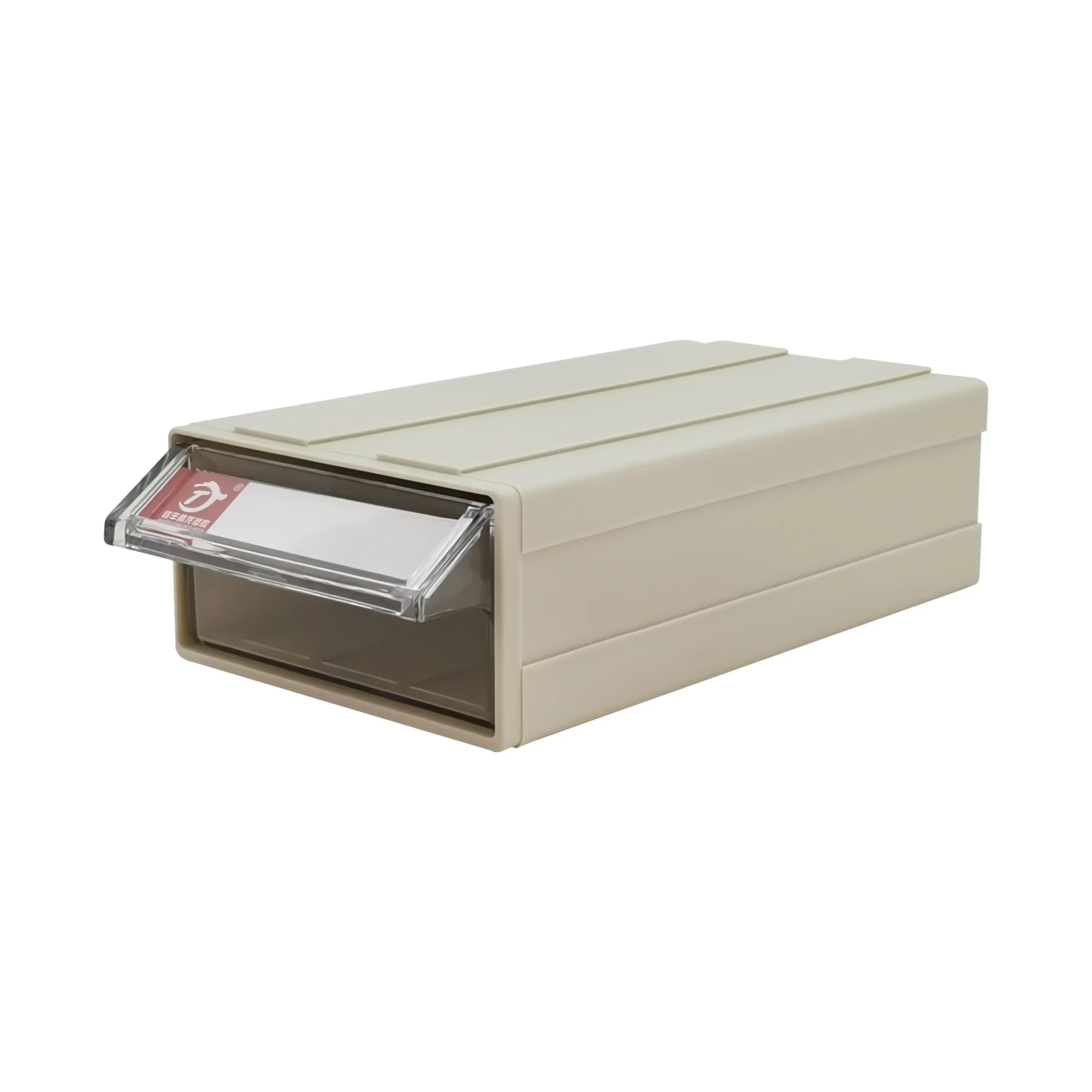 10 Pieces Tool Storage Box Pen Small Parts Hardware Storage Drawer Plastic Debris Box Office Desk Storage Box - Gray