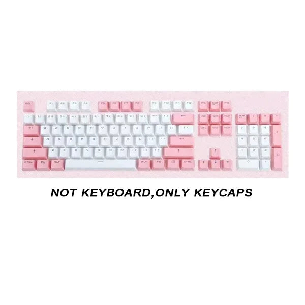 104pcs ABS Universal Mechanical Keyboard Keycaps Ergonomic Blank Keycaps For Cherry MX Keyboard Replacement OEM Backlit