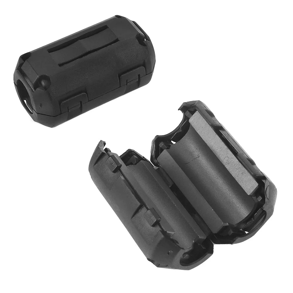 50Pcs Clip-on Ferrite Ring 3.5/5/7/9/13mm Noise Suppressor Cable Clip Toroidal Core Ferrite for USB Audio Video Cable
