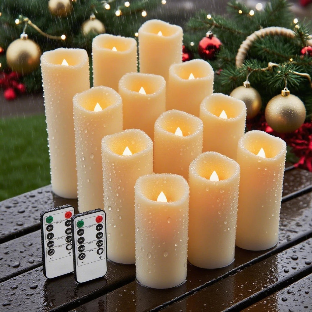12pc-waterproof-flameless-candles-set-with-remote-control-flickering-led-candles-cycling-24-hours-timer-for-outdoor-camping-deco