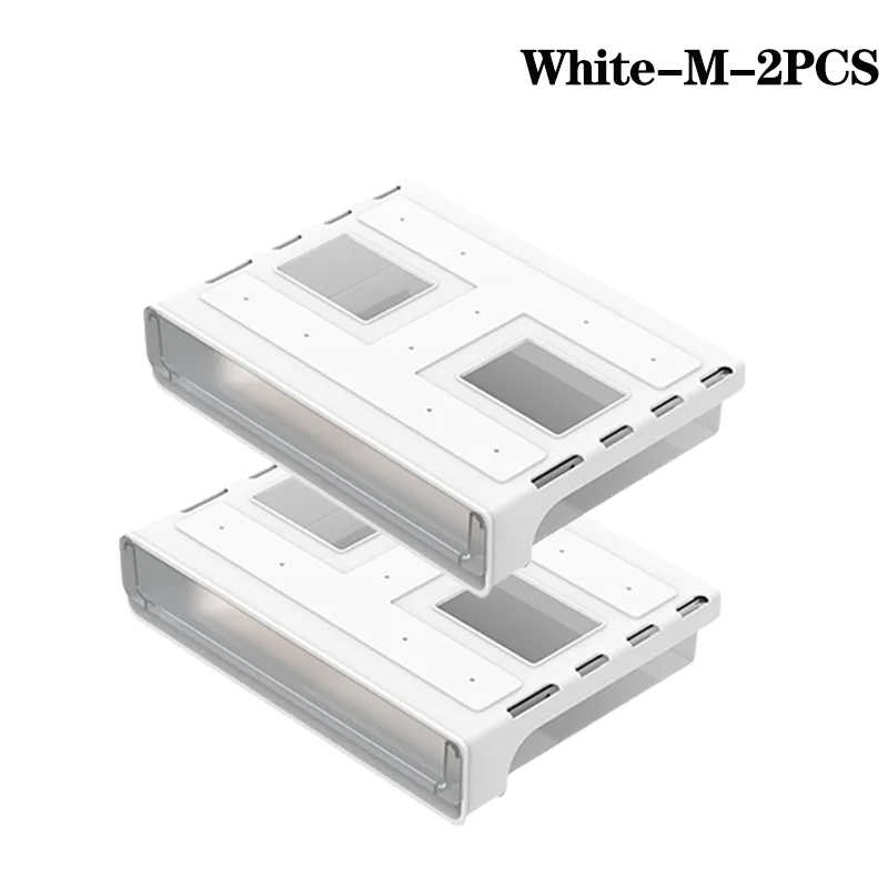1-3PCS Hidden Desktop Organiser Desktop Sticky Drawer Slide Out Under Desk Drawer Transparent Under Desk Drawer Storage