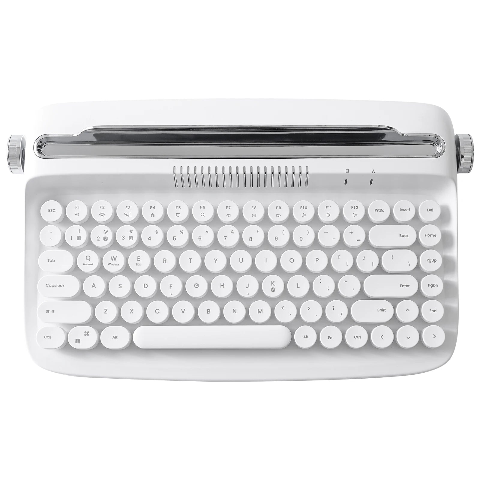 YUNZII ACTTO B303 Retro Wireless Typewriter Aesthetic Keyboard Vintage Style Bluetooth Keyboard with Integrated Stand
