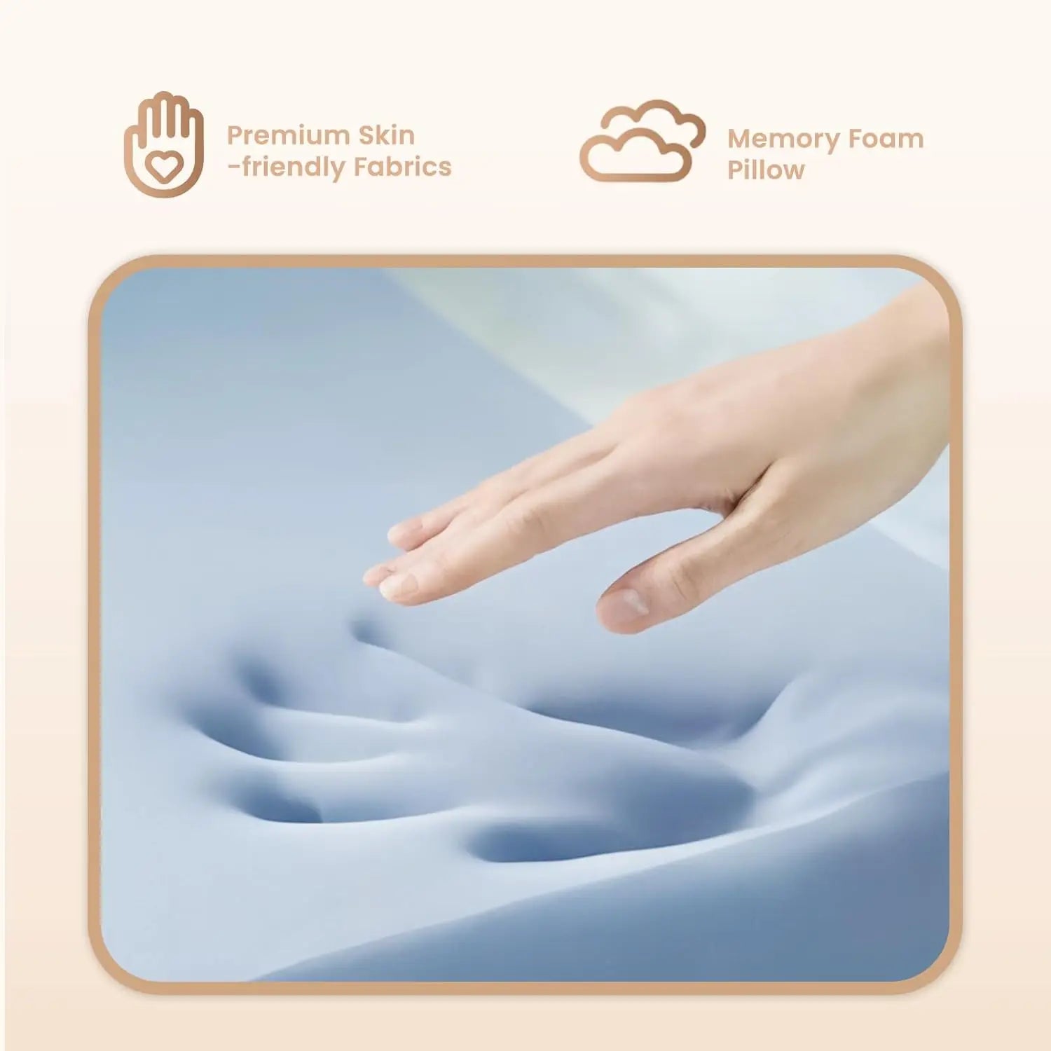 Cooling Memory Foam Pillows,Cervical Neck Pillow for Neck Pain Relief,Soft and Cooling for Back Side Sleeper Pillow