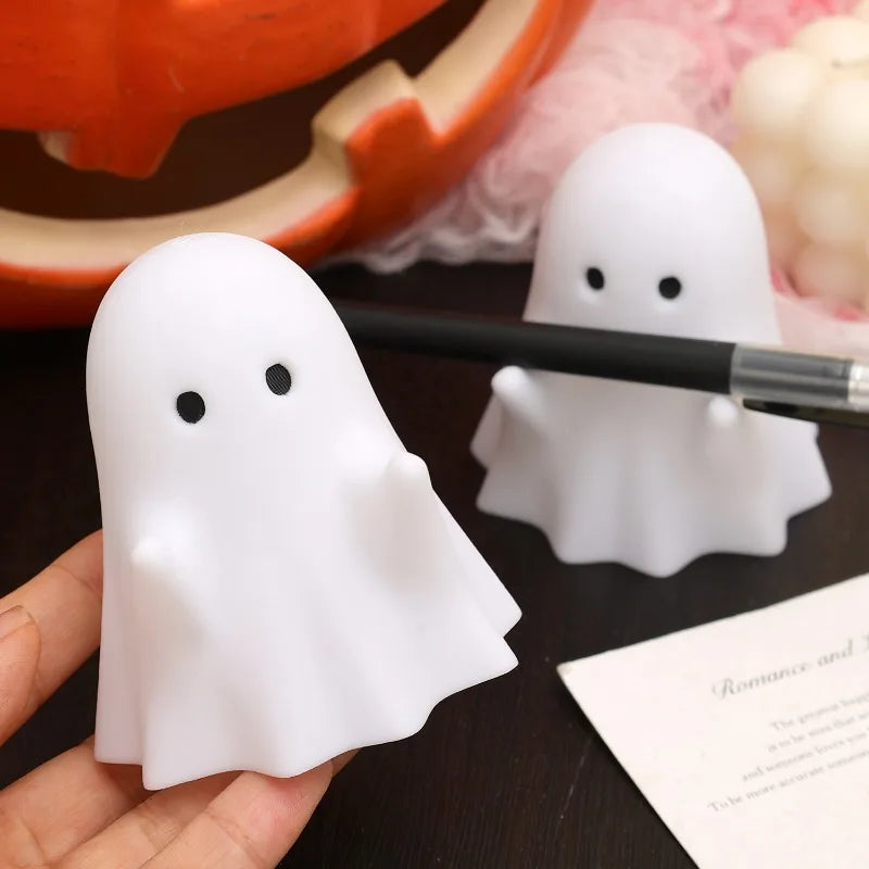 Halloween Decor Ghost Pen Holder Spooky Desk Organizers Pencil Holder Kawaii Stationery Box Cute Office Desk Decor