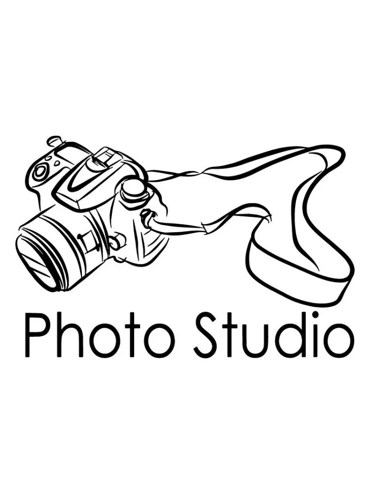 Photography Studio Logo Wall Decal Vinyl Window Sticker Camera Art Decorations for Business Room Office Photo Studio