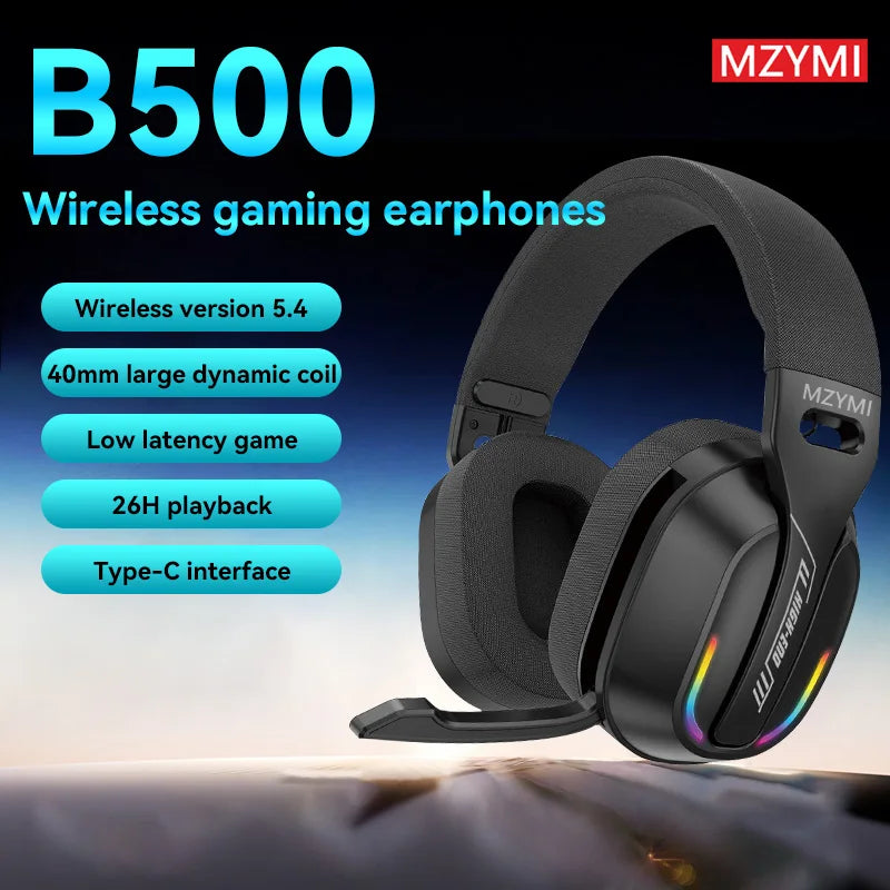 mzymi-foldable-over-ear-headset-b500-rgb-wireless-gaming-earphone-low-latency-outdoor-sport-headphone-built-in-mic-for-pc