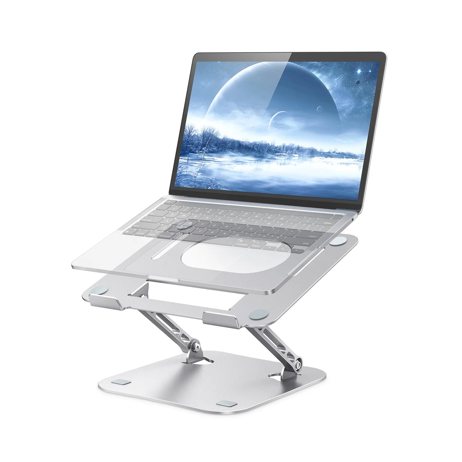 ST01 Portable 11–16-inch Adjustable Laptop Stand Computer Stand Sturdy Aluminum for Desk Foldable Laptop Holder