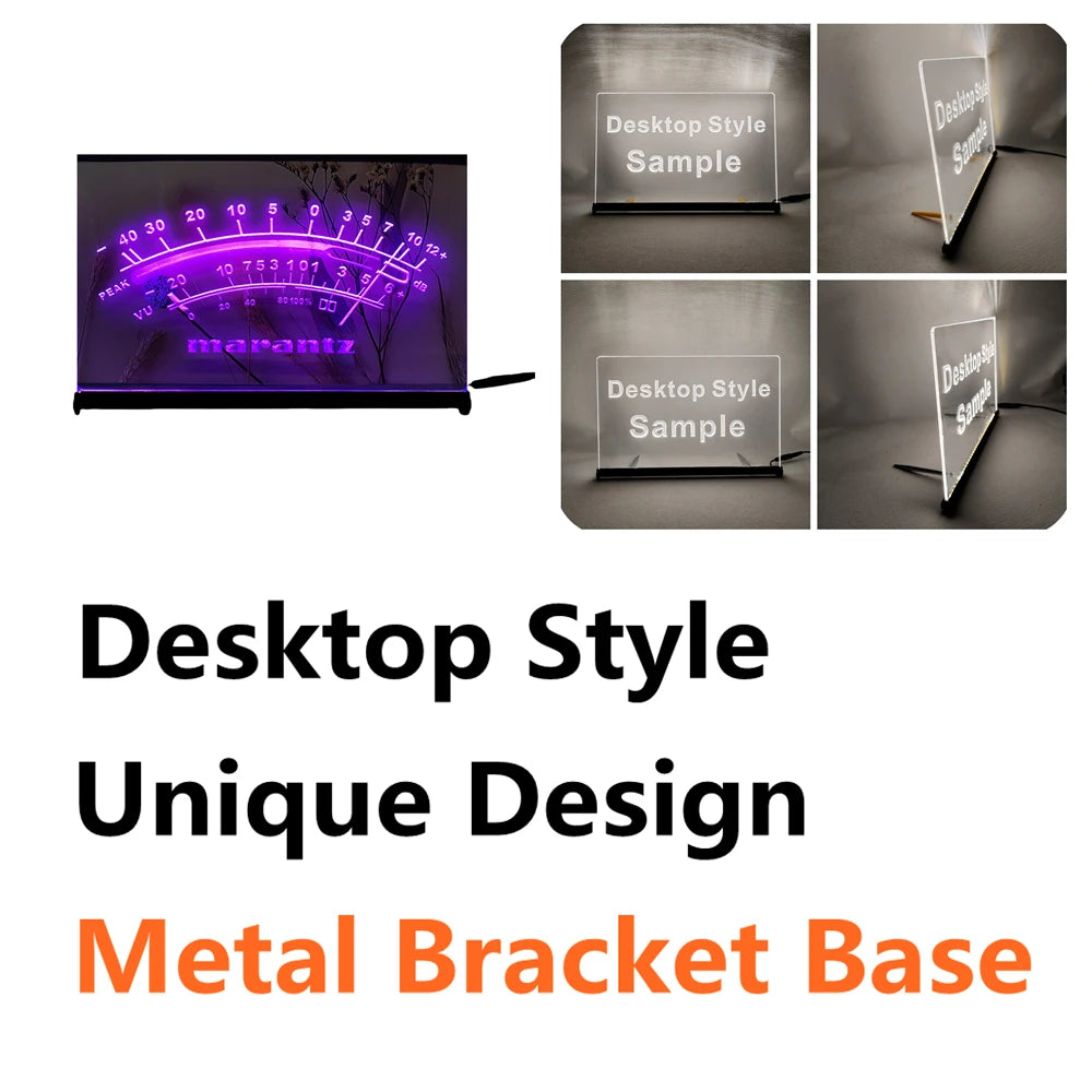 Marantz Peak VU dB LED Neon Sign-3D Carving Wall Art for Home,Room,Bedroom,Office,Farmhouse Decor - Violet-Z