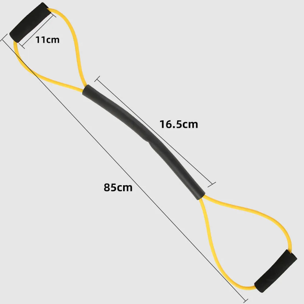 Boxing Resistance Band with Handles Exercise Training Expander Figure 8 Yoga Gym Fitness Pulling Rope for Arm Strength