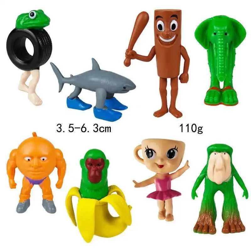 Italian Brainrot AI Animals Tung Tung Tung Sahur Figure Tralalelo Tralala Figurine Doll Toy Desk Decoration Model