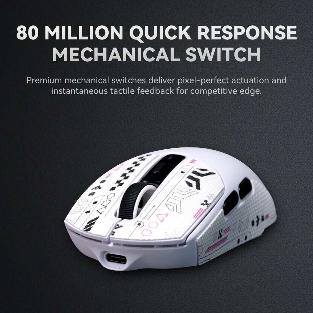 yeah magic V1 PAW3311 12000DPI 59g Wireless Gaming Mouse Right Handed Ergonomic Mouse with RGB Magnetic Screen Charging