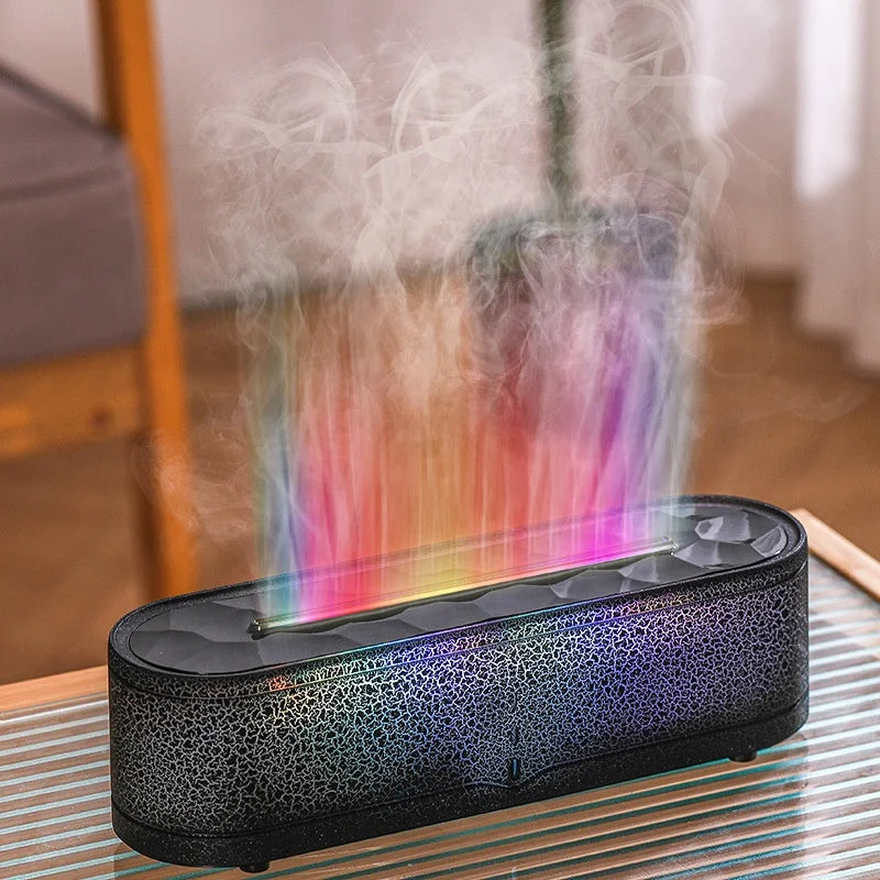 Colorful Flames Air Humidifier Essential Oils Humidifiers Flame Aroma Humidifier Fragrance Diffuser Home Aromatherapy