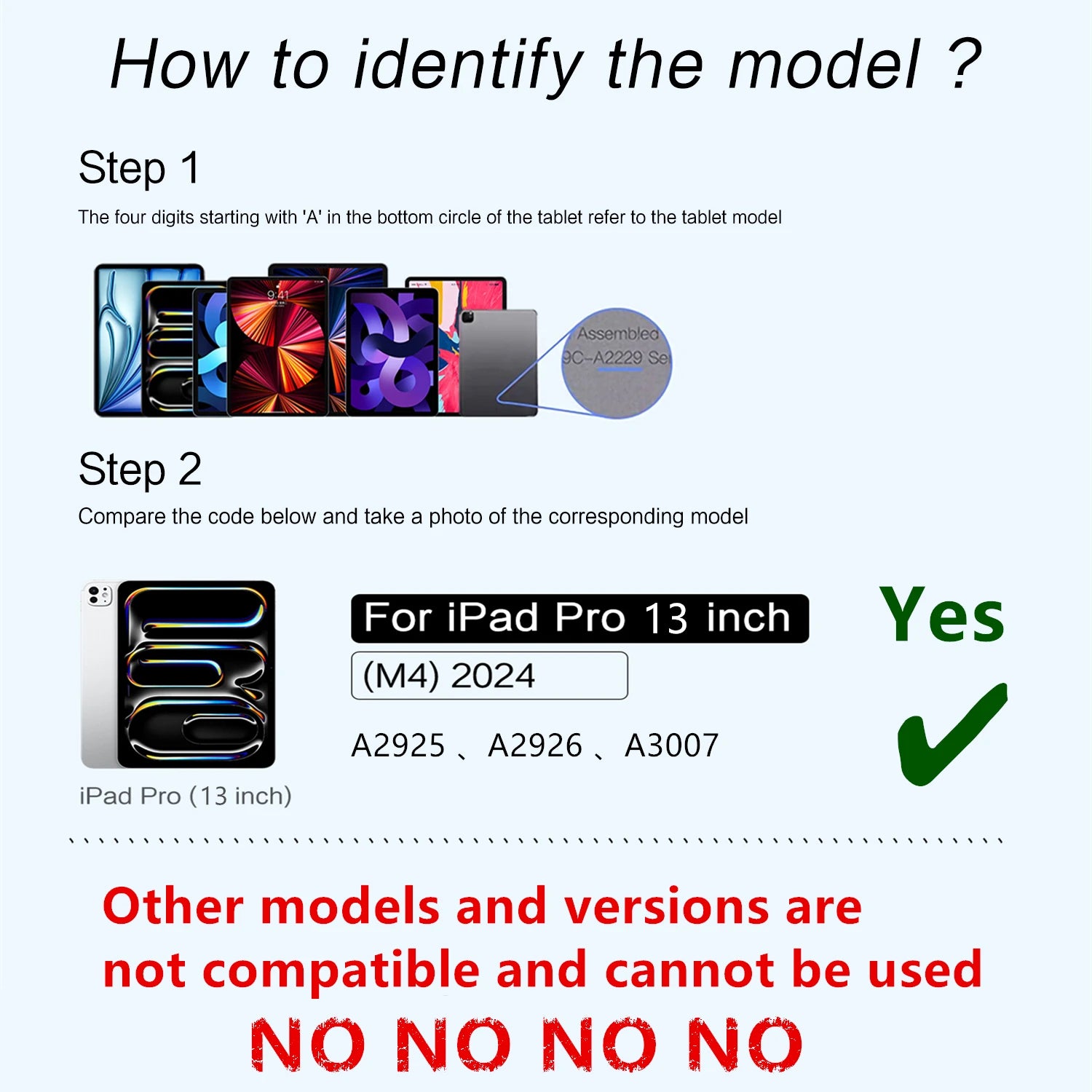 Keyboard Case For iPad Pro 13 Inch (M4) 2024 Magnetic Smart Magic Keyboards Folio Cover Backlight With Multi-Touch