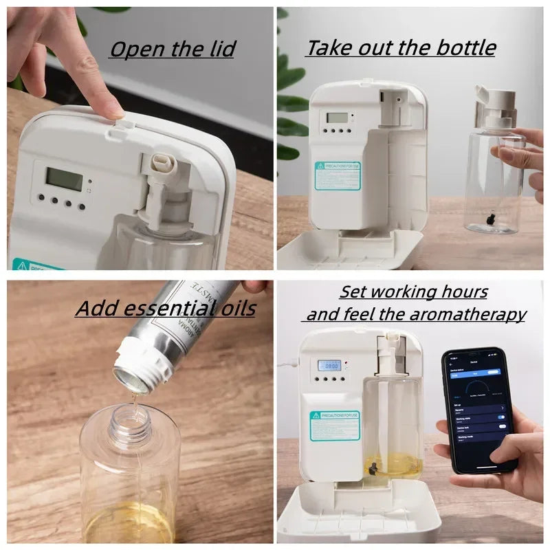 NAMSTE Coverage 500m³ Bluetooth Diffuser Hotel Essential Oil Aromatherapy Machine Essential Oil Monitoring Function 400