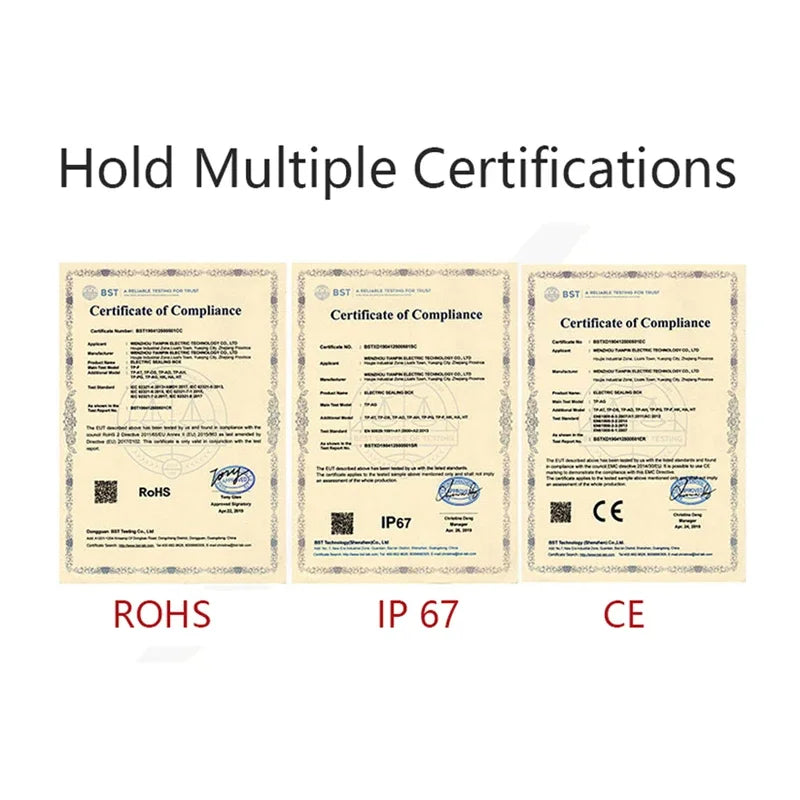 F-type outdoor waterproof junction box - waterproof box for outdoor monitoring - plastic power connection terminal