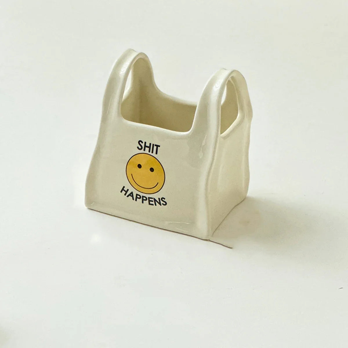 Creative Ceramic Pen Holder Organizer Desktop Storage Pot for Stationery Makeup Brushes Remote Control Cute Decorative