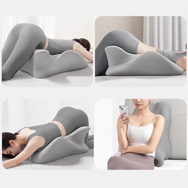 Couples Butt Cushion Adults Sitting Lying Bed Waist Cushion Memory Foam Office Chair Washable Backrest & Lumbar Support
