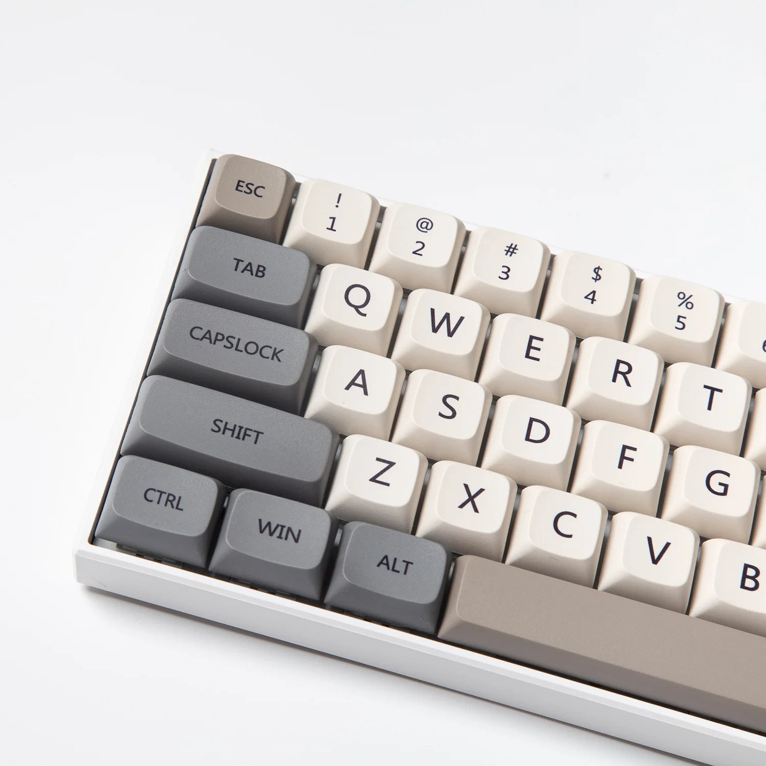 XDA Profile 120 PBT Keycap DYE-SUB Personalized Minimalist White Gray English Japanese Keycap For Mechanical Keyboard