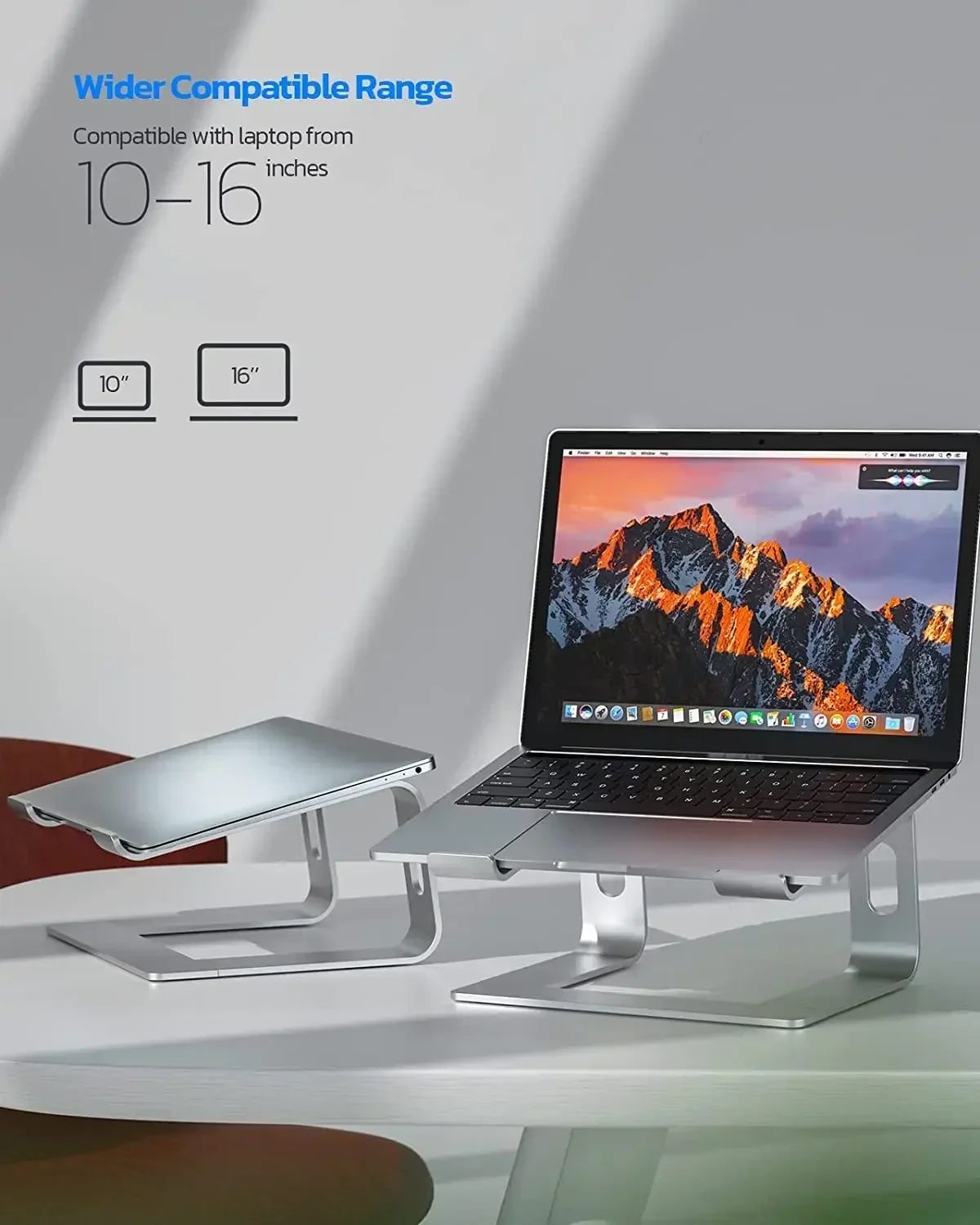 Vertical Laptop Stand Aluminum Computer Stand Detachable Laptop Riser Notebook Holder Stand Compatible with MacBook Air