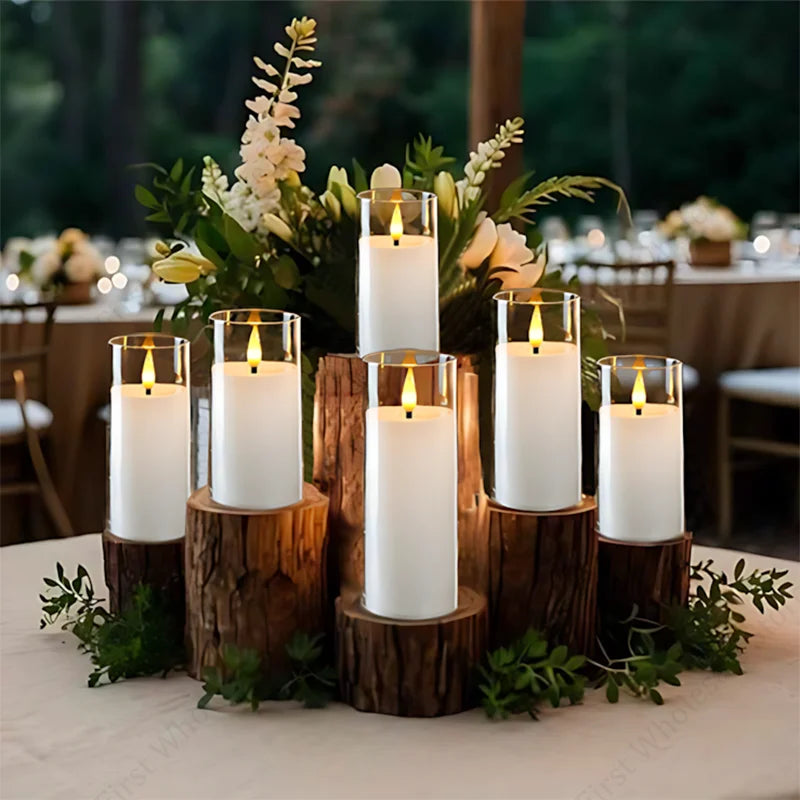 5-120PCS Wedding party Led Candles with Battery Operated Candles Flameless Fake Candles Romantic Ambiance Home Decor