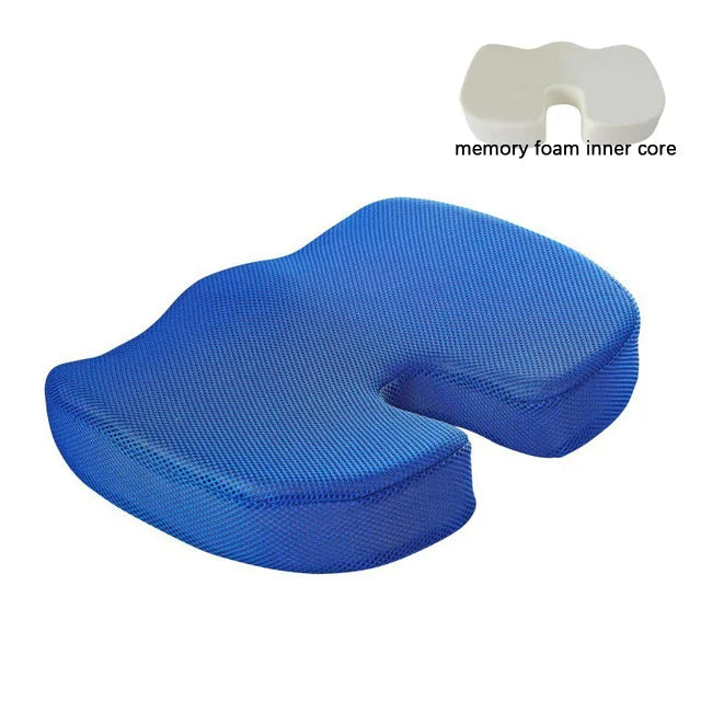 Office Chair Cushion Seat Pad Memory Foam Car Seat Cushion Orthopedic Hemorrhoid Pillow Gel Seat Cushions for Chairs