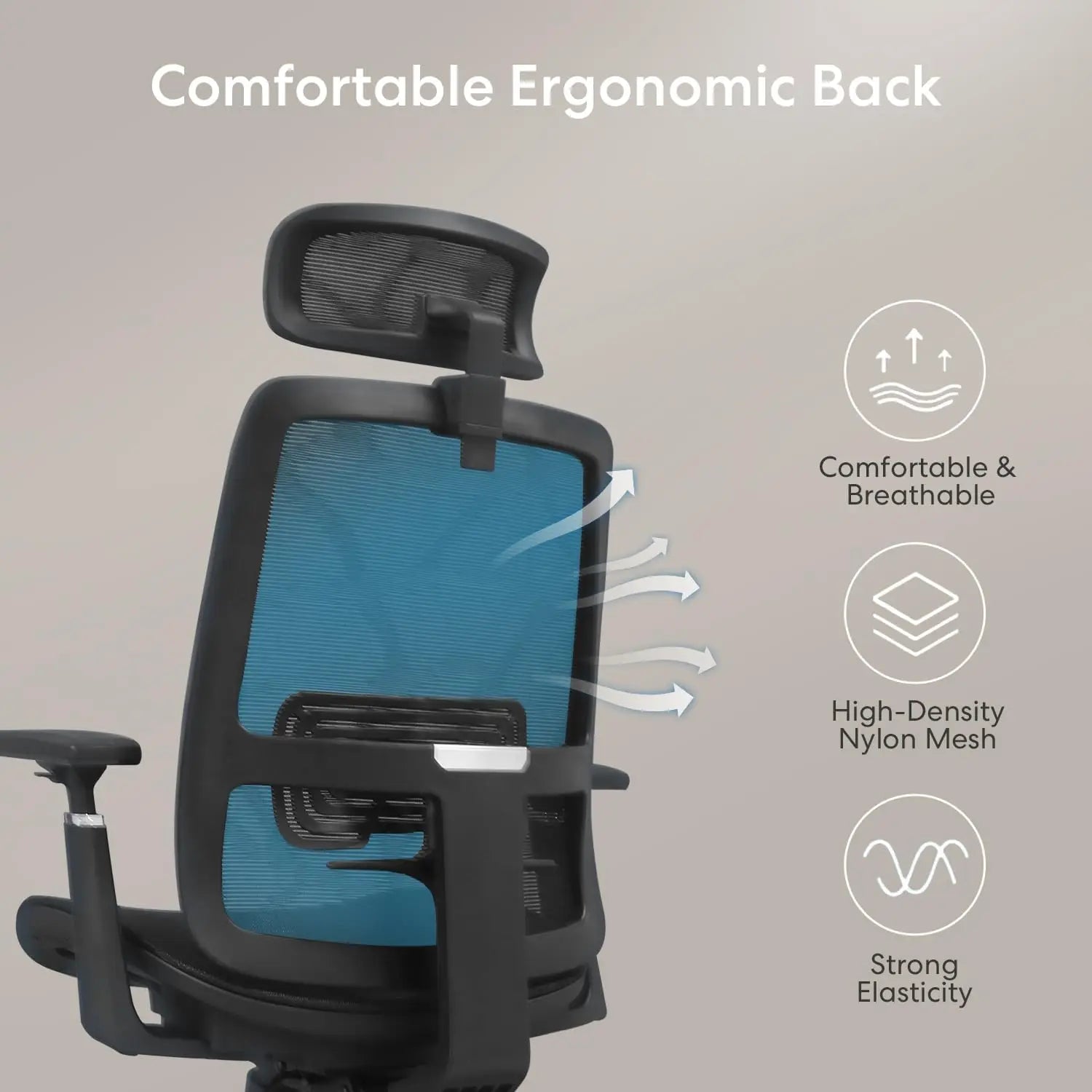 New Ergonomic Mesh Adjustable Lumbar Support Office Chair 120°Tilt High Back Comfortable Computer Chair with Soft Flip