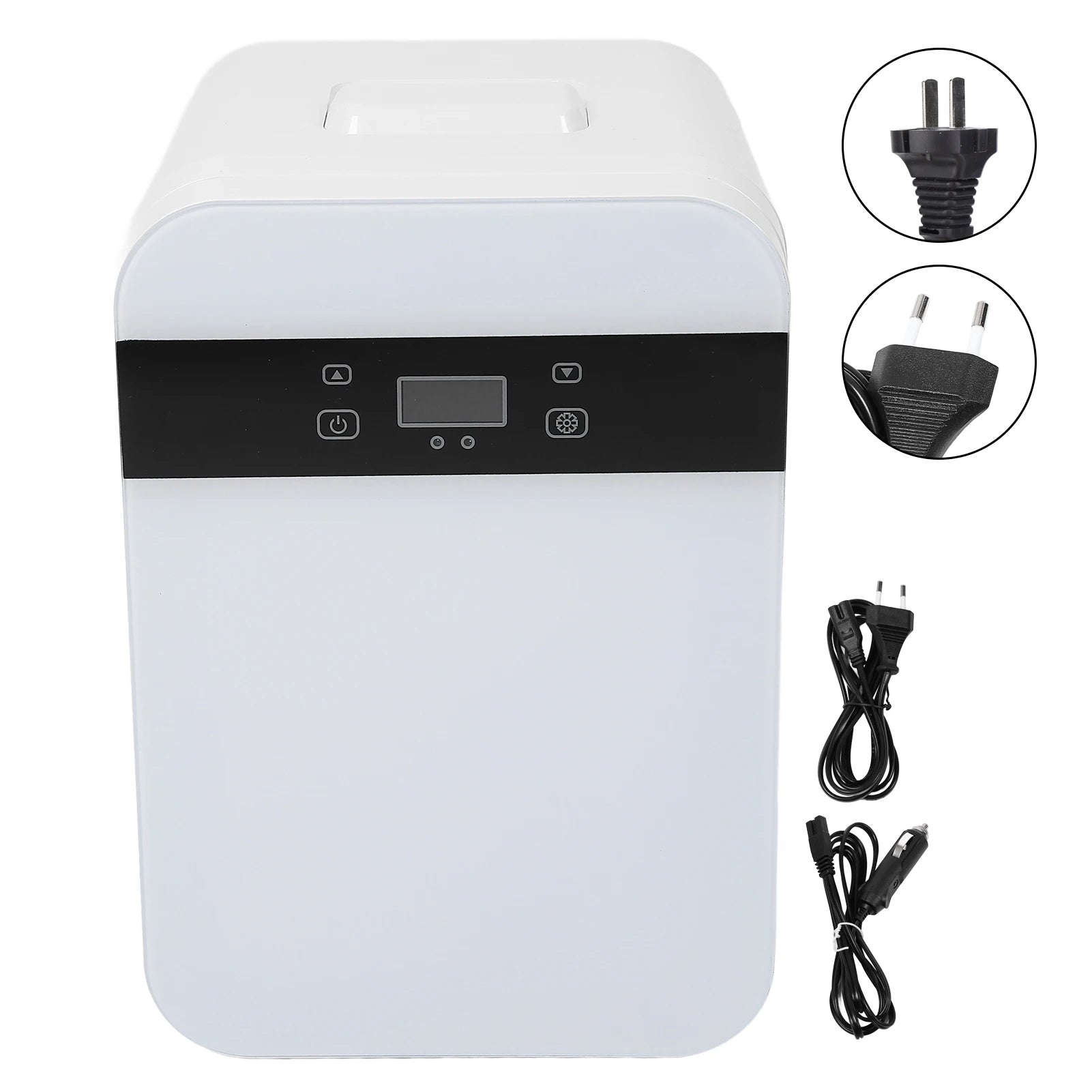 12L Small Fridge Multifunction Efficient Dual Core Digital Display Silent Portable Refrigerator for Bedroom Car Dorm