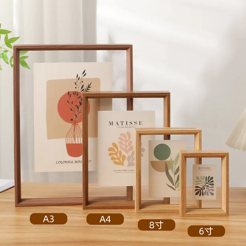 Double-Sided Clear Acrylic Photo Frame Versatile Display Case for Specimens and Artwork Picture Frame for Home