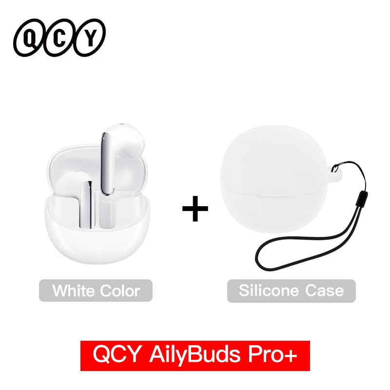 QCY HT10 AilyBuds Pro+ ANC Wireless Earphone Al Audio Hi-res with LDAC Bluetooth 5.3 Earbuds Adaptive ANC Multipoint