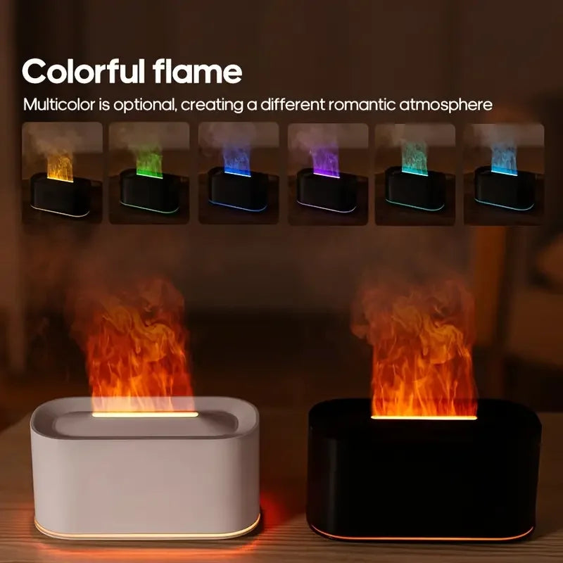 Colorful Flames Air Humidifier Essential Oils Humidifiers Flame Aroma Humidifier Fragrance Diffuser Home Aromatherapy