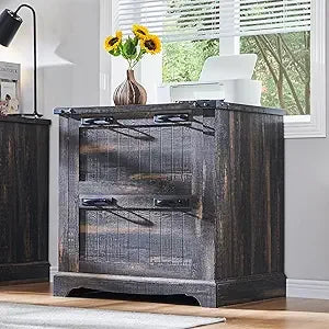 Farmhouse Filing Cabinets with 2 Drawers 30’’ File Cabinets with Hanging File Folders for A4/Letter/Legal Size