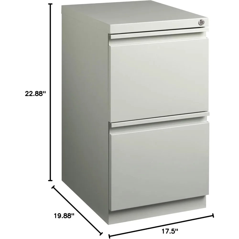 Light Gray Mobile File Pedestal Compact Storage Solution - United States / Light Gray