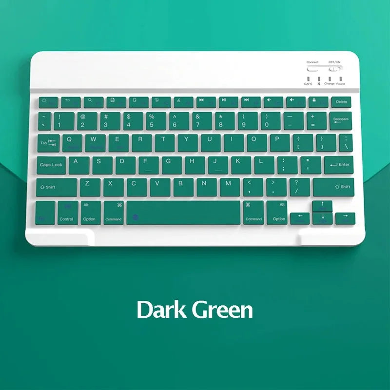 Spanish/English Bluetooth Keyboard 10 inch for iPad Air Pro Wireless Rechargeable Keyboard for Phone Tablet Laptop